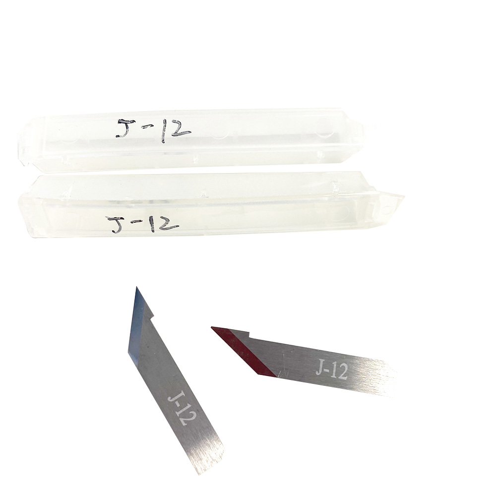 ขายส่งทังสเตนคาร์ไบด์มีดตัดแถบสำหรับตัดสายหนังเครื่อง skiver เข็มขัดแยกใบมีดเครื่องมือ j12