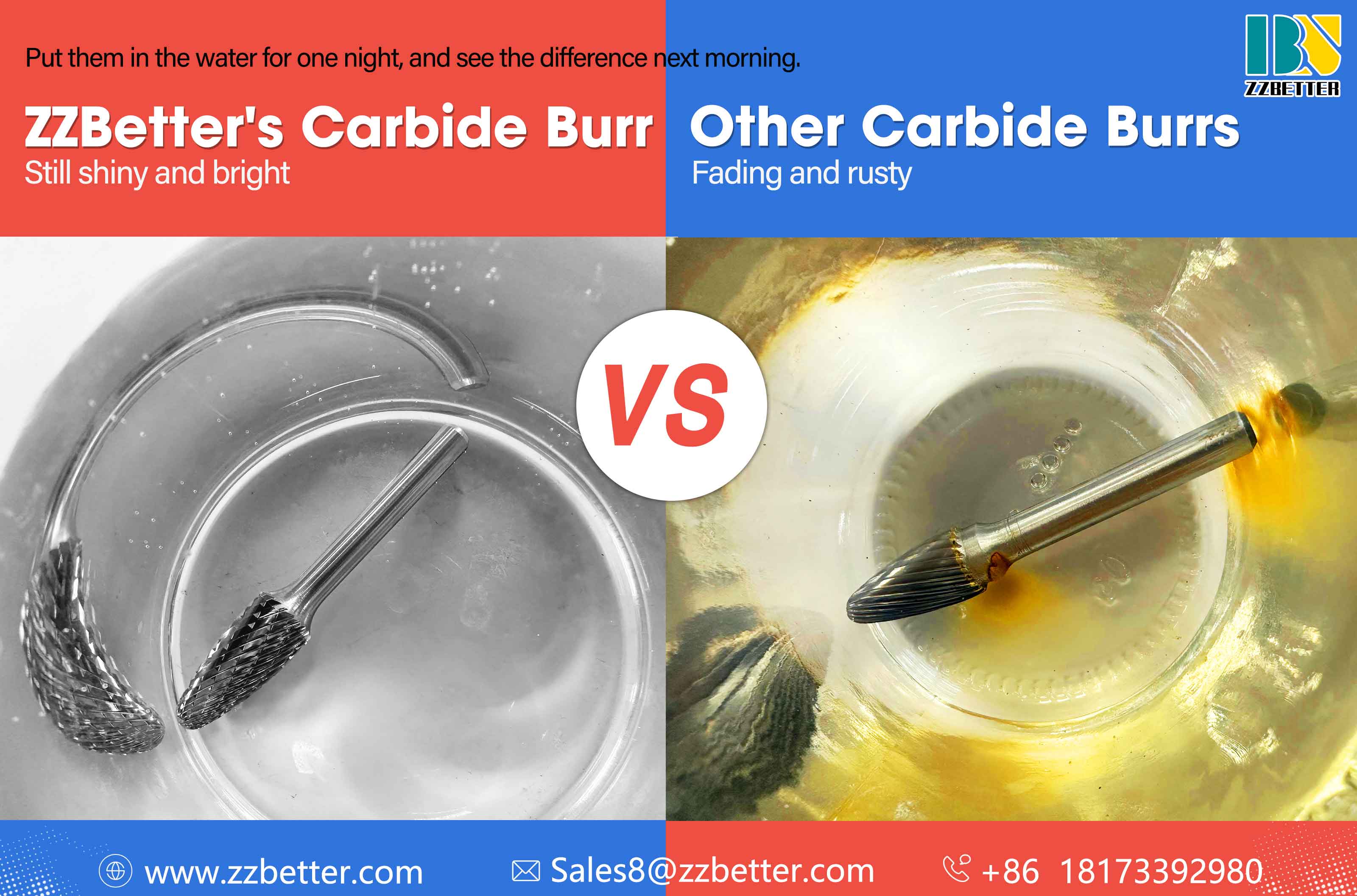 An Experiment of Two Carbide Burrs