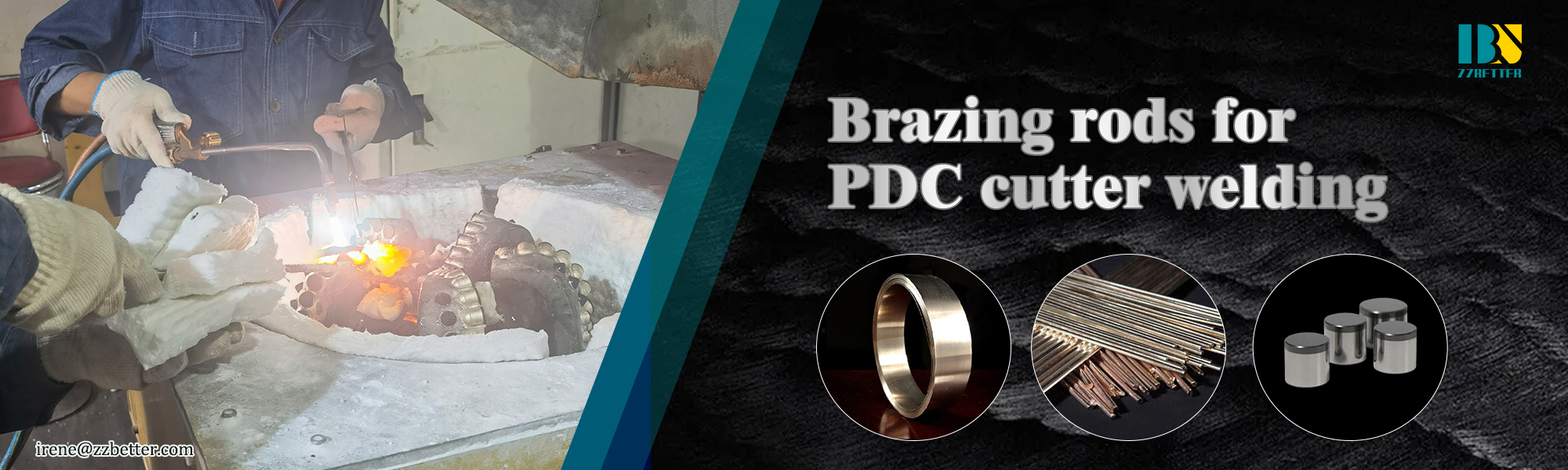 Brazing rods used for PDC cutter welding