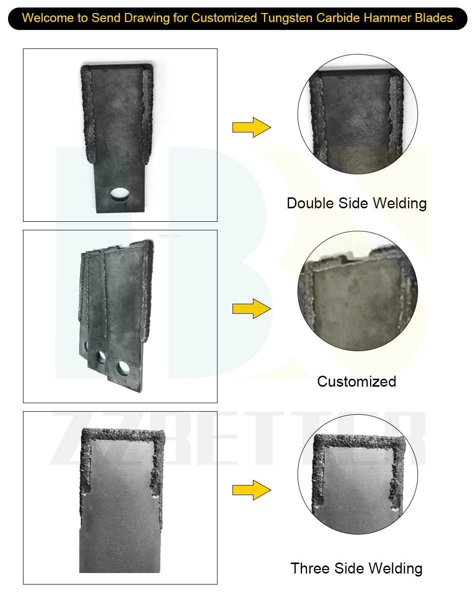 Tungsten Carbide Hammer Blades