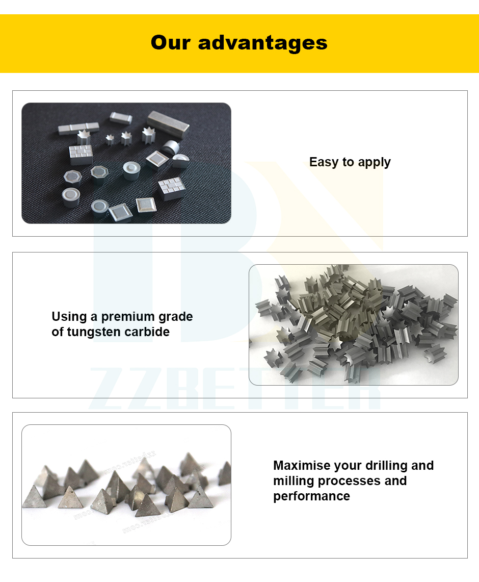 Tungsten Carbide Wear Inserts for Downhole Tool Dressing