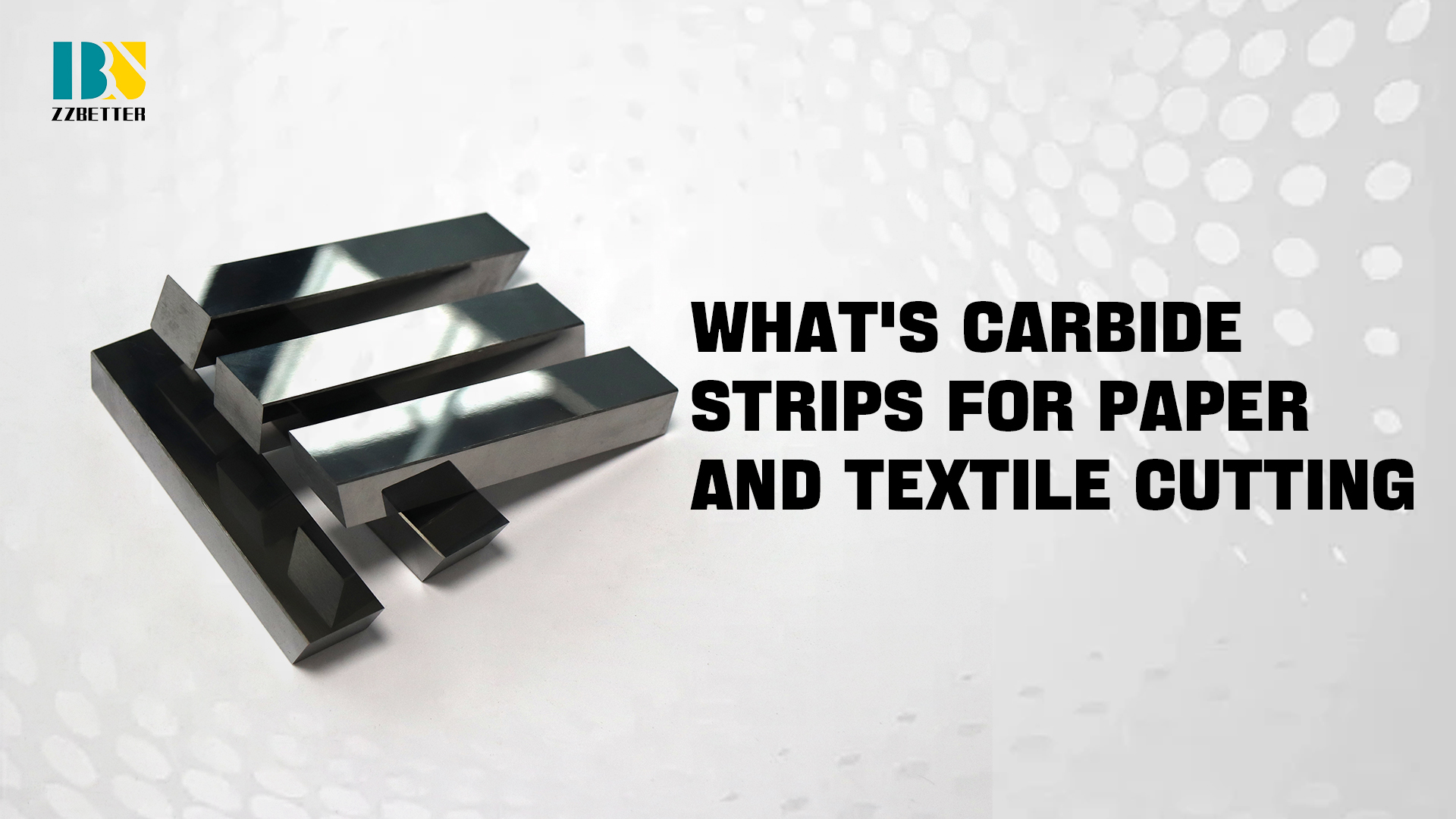 What are carbide strips for paper and textile cutting