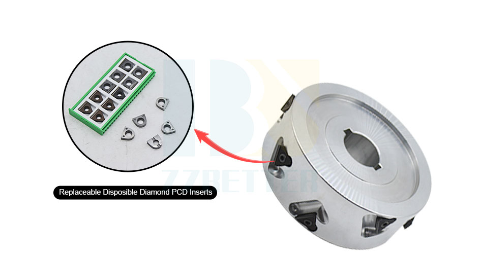 Replaceable Diamond PCD Inserts for PCD Pre-Milling Cutter